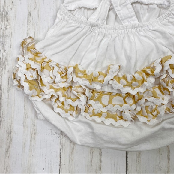 Southern Sunshine Kids White Ruffle Bubble Romper - Picture 8 of 8